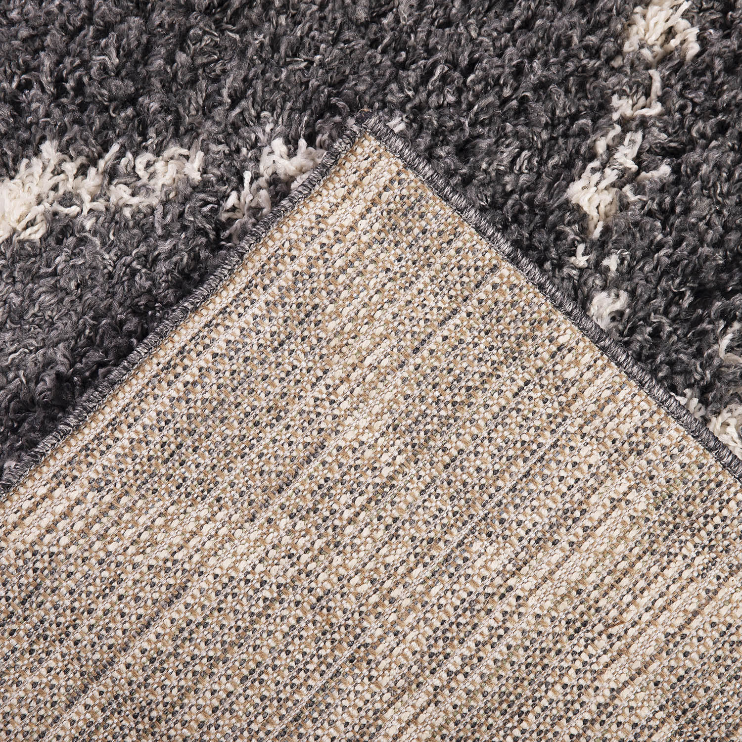 Alfombra Shaggy Design Gris 1381 - Medular Diseño Alfombra