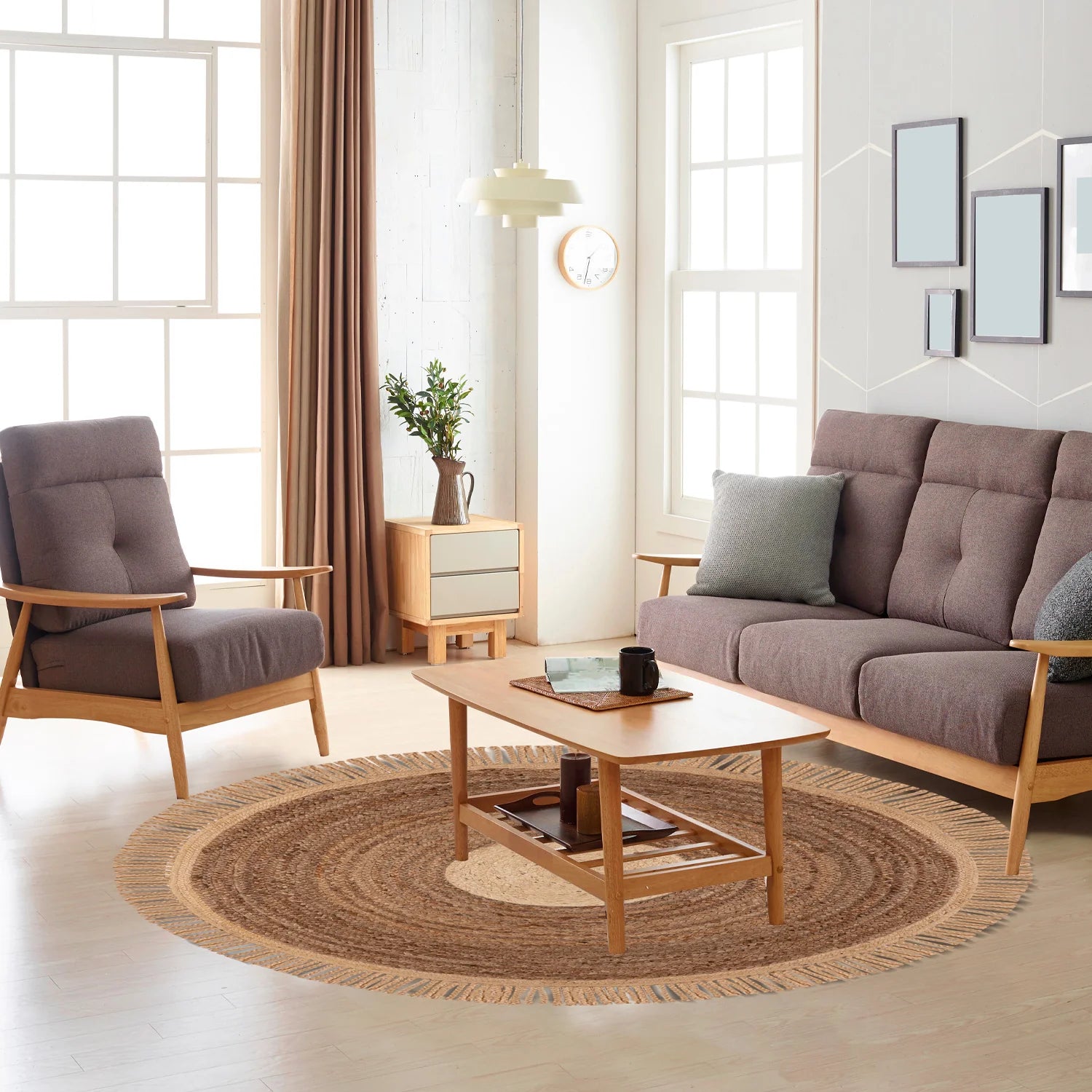 Alfombra Jute Round Collection 200 - Medular Diseño Alfombra