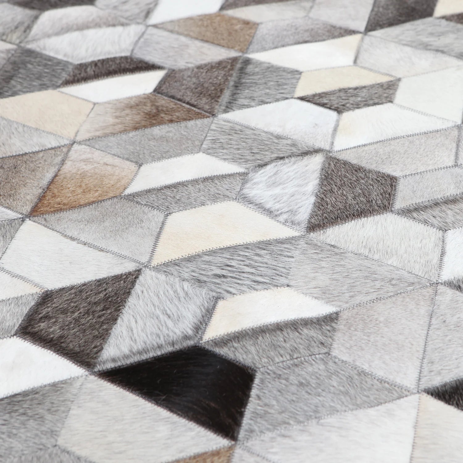 Alfombra Cuero Natural Gris 58200 - Medular Diseño Alfombra