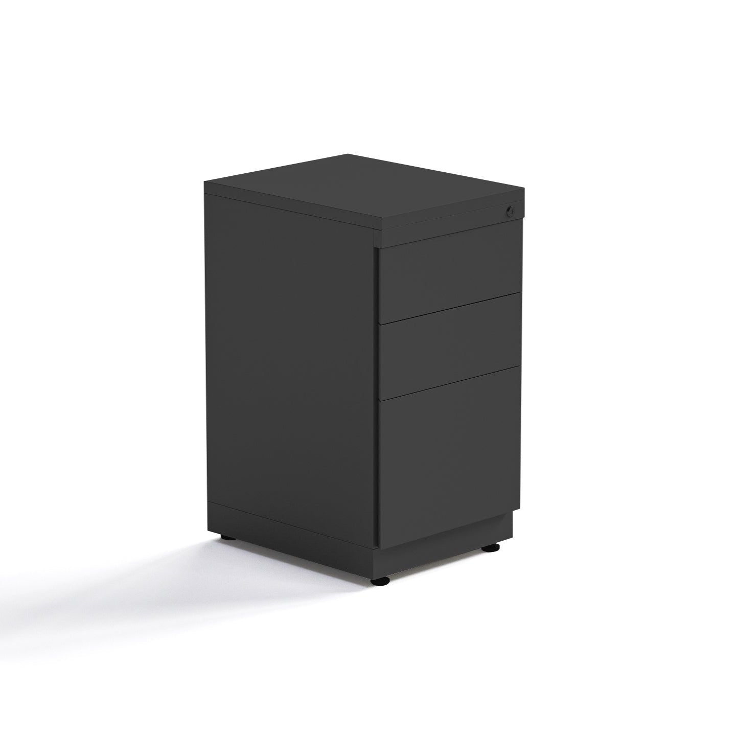 Cajonera Pedestal Negra 2C + 1K - Medular Diseño Cajonera