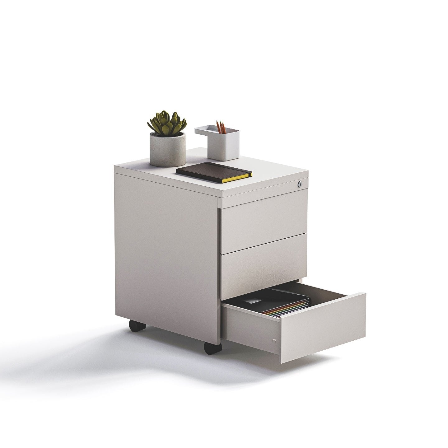 Cajonera Rodante Blanca 3C - Medular Diseño Cajonera