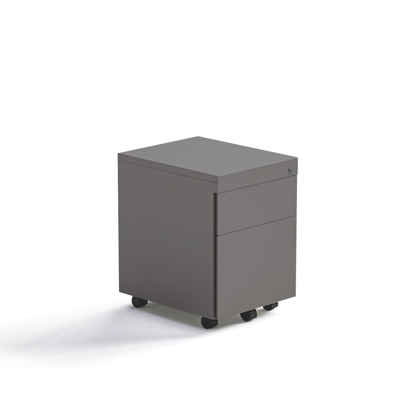 Cajonera Rodante Gris Grafito 1C + 1K - Medular Diseño Cajonera