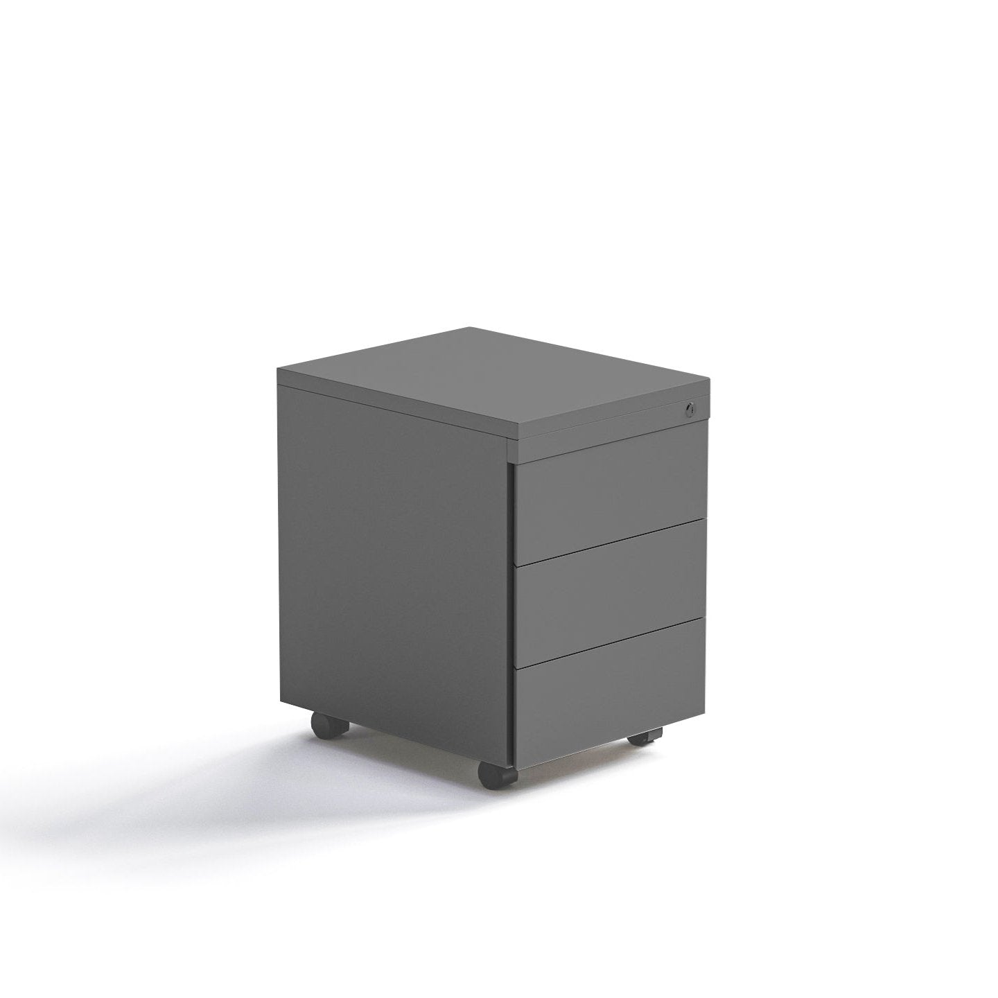 Cajonera Rodante Gris Grafito 3C - Medular Diseño Cajonera