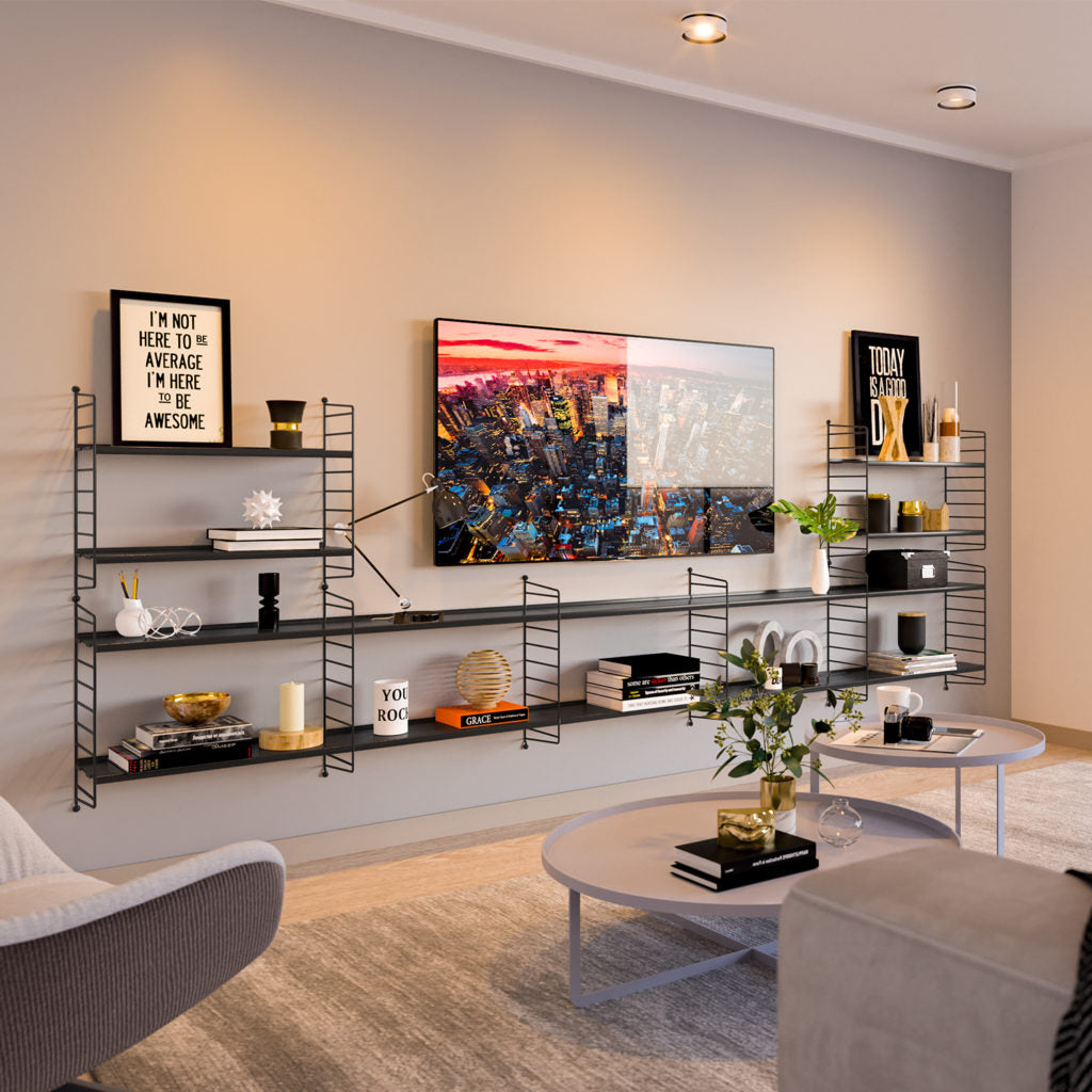 Kit Repisa Vintage Multi Negro - Medular Diseño Repisa