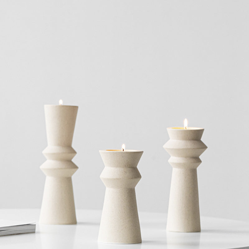 Set Candelabros Pliegue - Medular Diseño Jarron