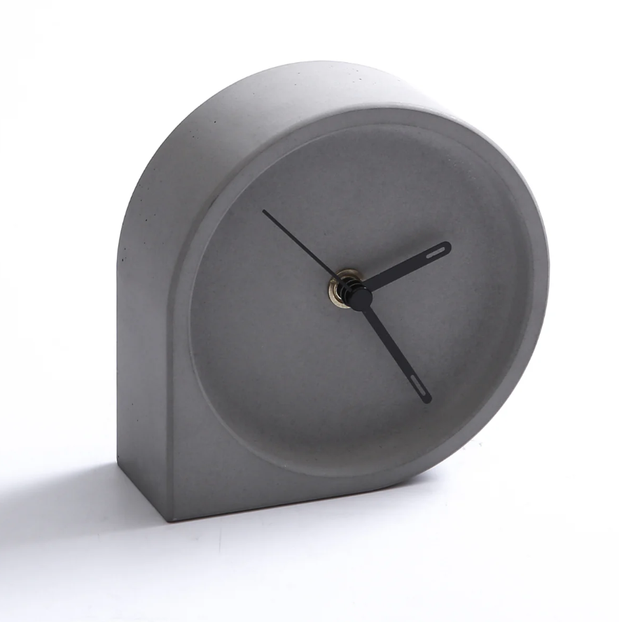 Reloj de Mesa Drop Gris