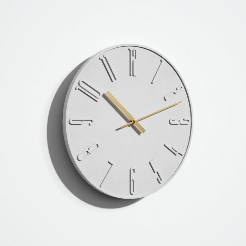 Reloj de Pared Oslo Gris Claro