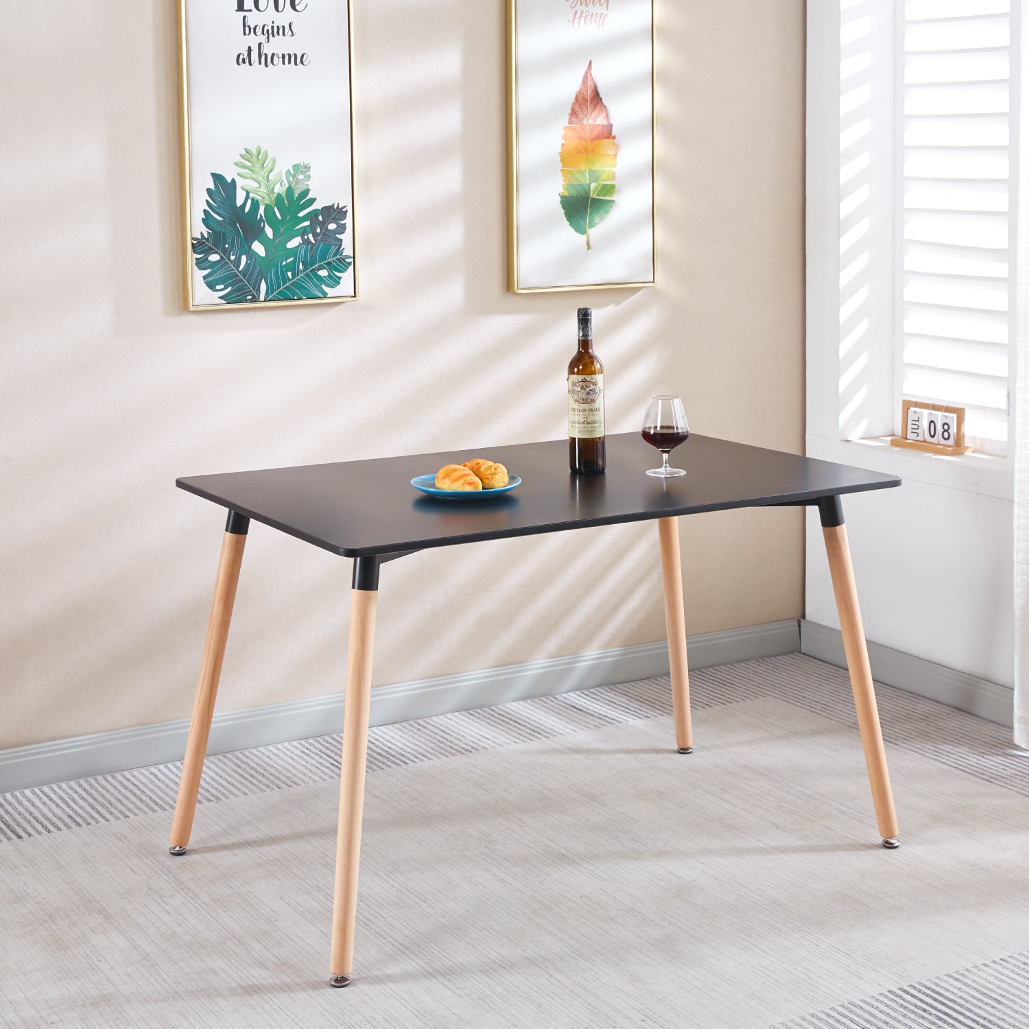 Mesa Rectangular DSW Negra