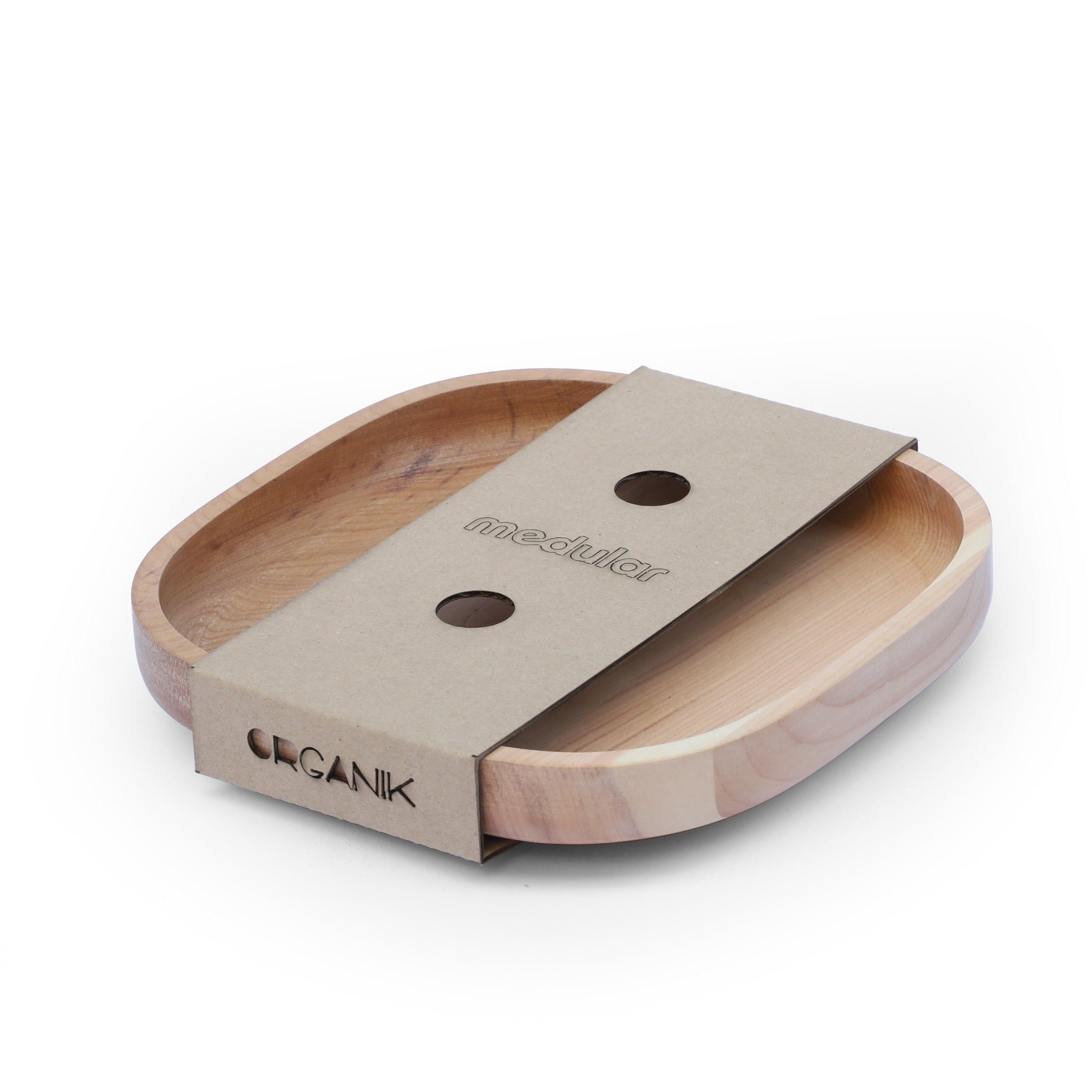 Plato Madera Cuadratik - Medular Diseño Accesorios