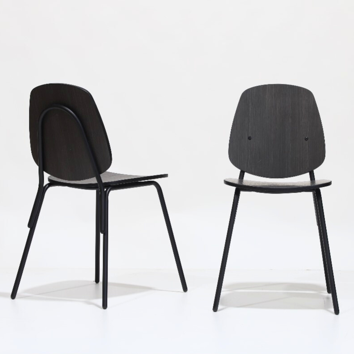 Set 2 Sillas Aula Black - Medular Diseño Sillas de interior