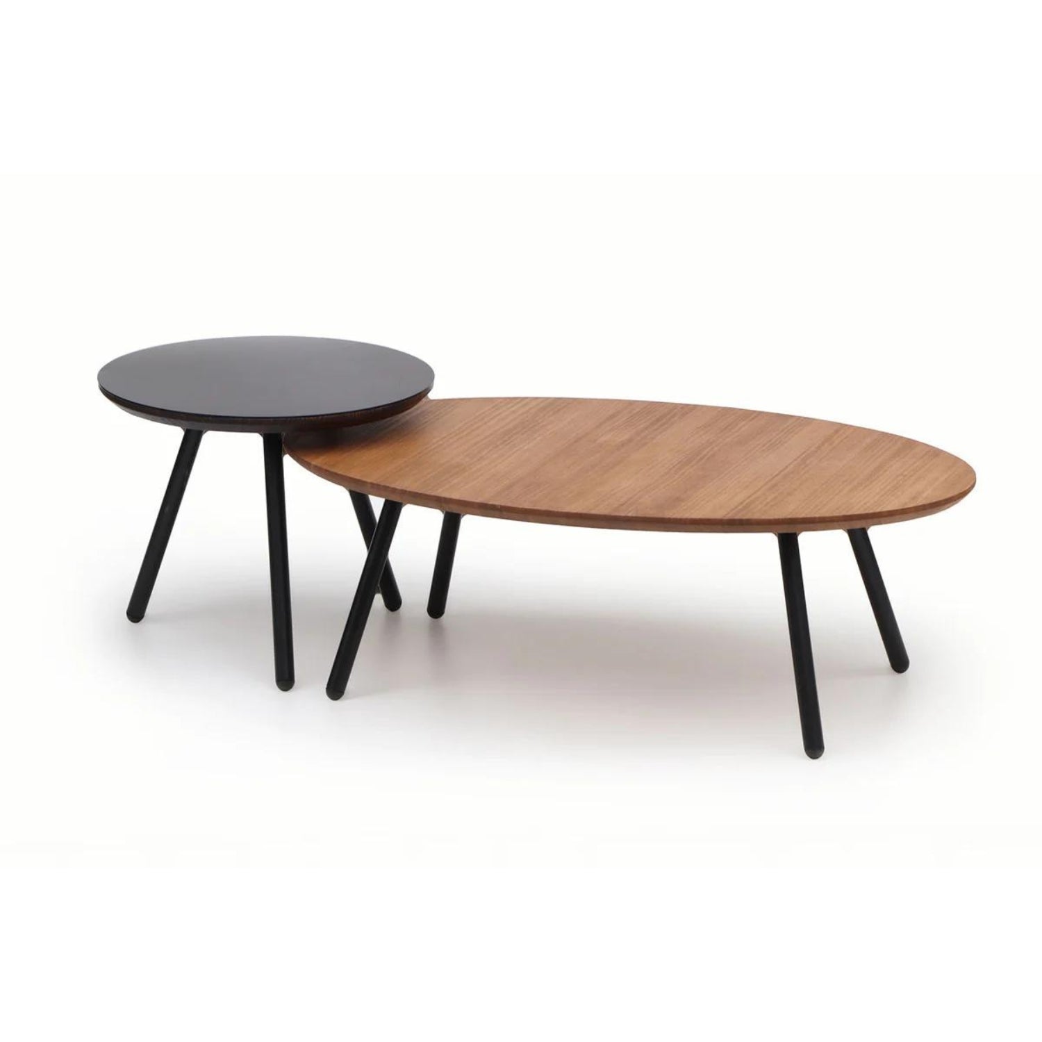 Set Mesa de Centro Aula Nogal - Medular Diseño Mesas de Centro