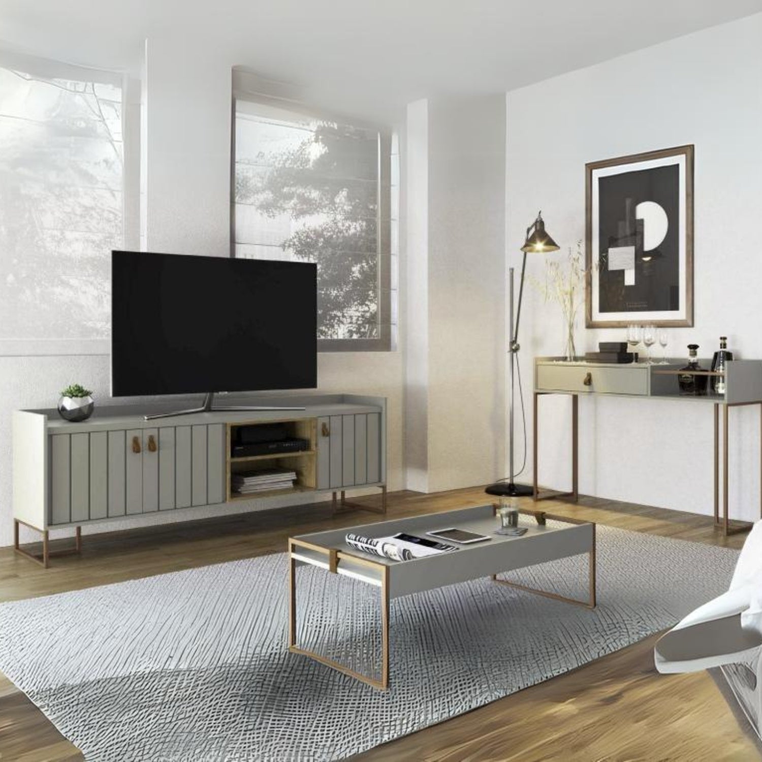 Set de Living Hampton - Medular Diseño Rack