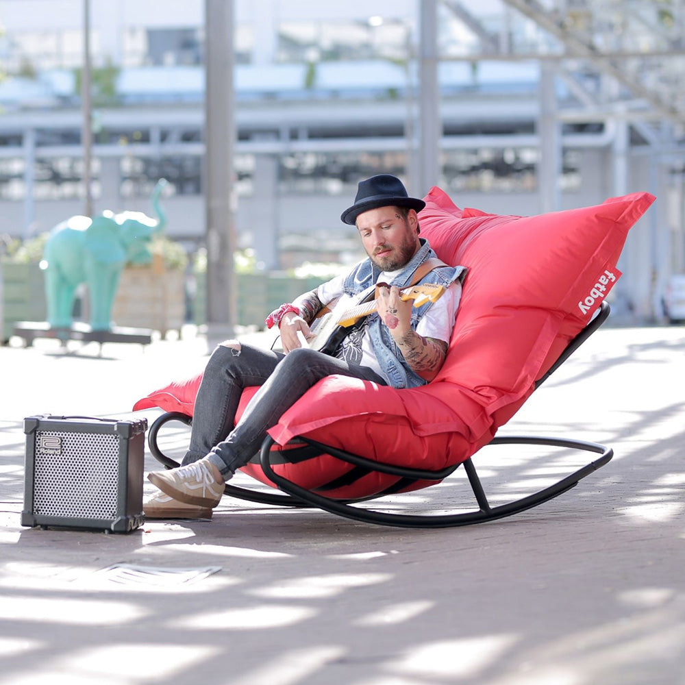 Mecedora Fatboy Rock 'n Roll negro - Medular Diseño Puff