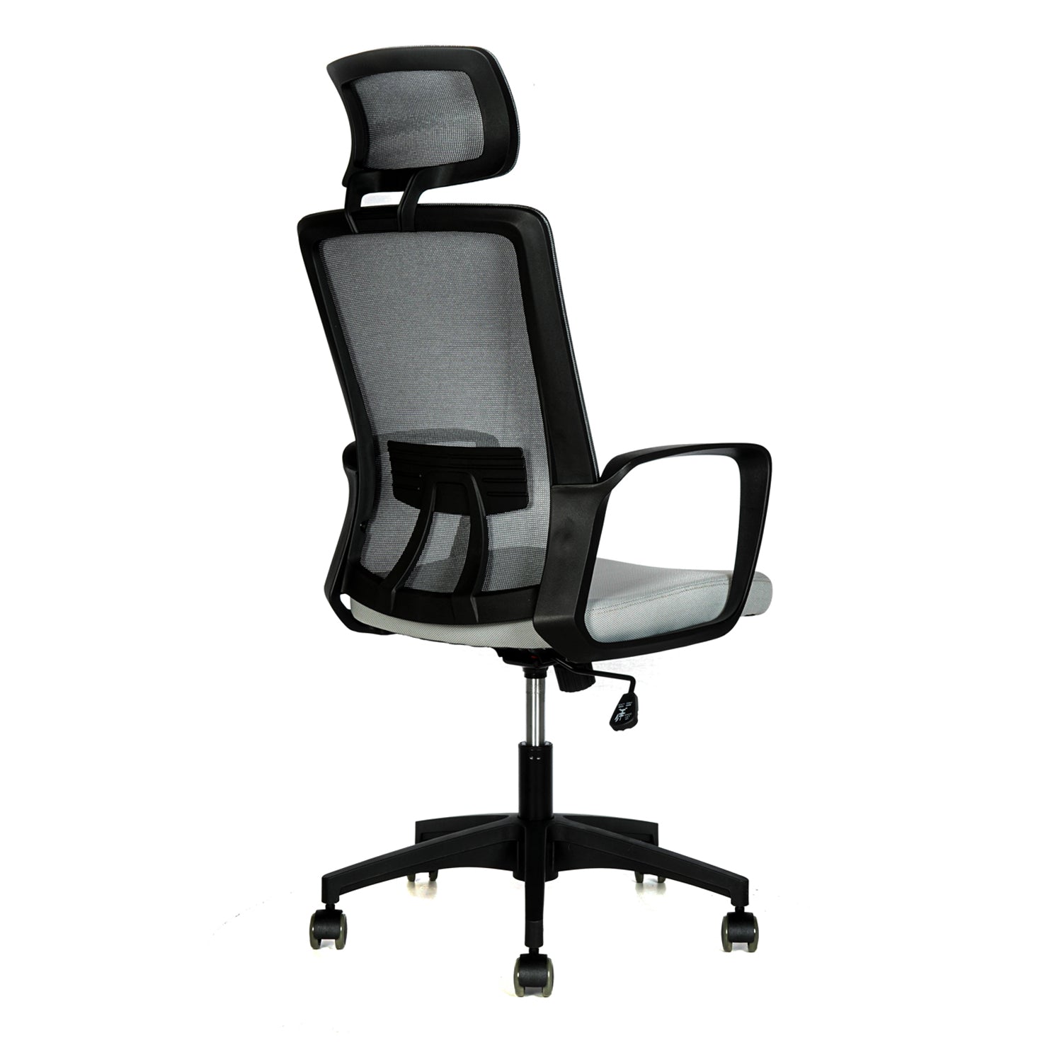 Silla oficina Happy Gris con Cabecero - Medular Diseño Sillas de Escritorio