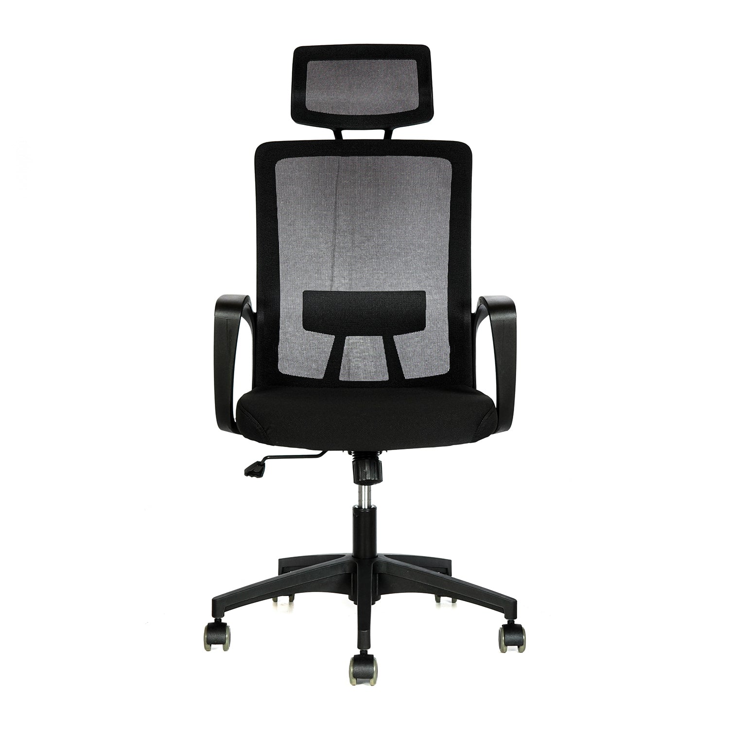 Silla oficina Happy Negra con Cabecero - Medular Diseño Sillas de Escritorio