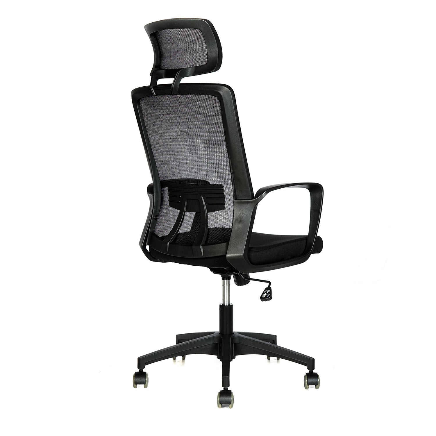 Silla oficina Happy Negra con Cabecero - Medular Diseño Sillas de Escritorio