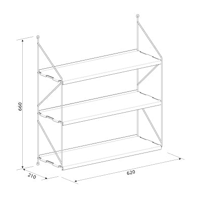KIT REPISA ANGOLO ROSA CLARO - Medular Diseño Repisa