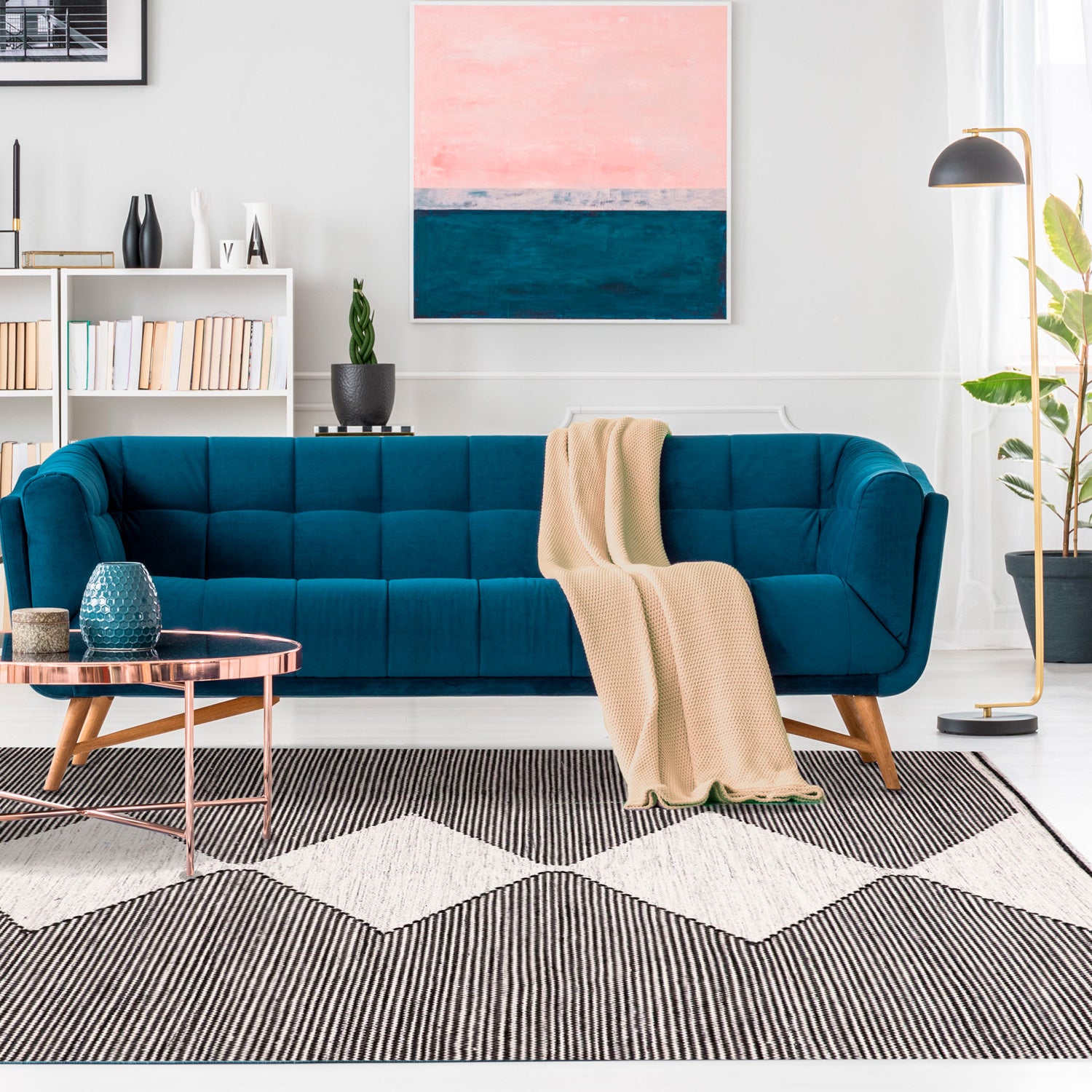 Kelim Geo Design 312 Black - Medular Diseño Alfombra