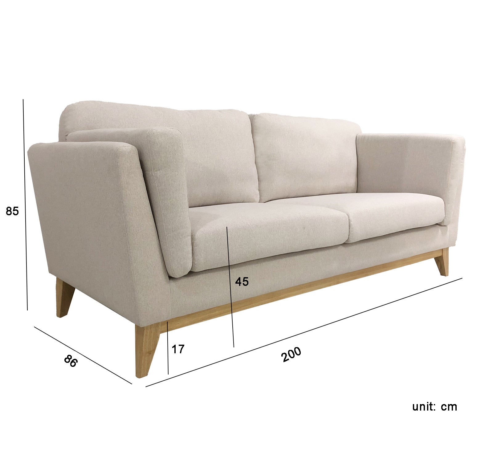 SOFÁ VANILLA 3C - Medular Diseño Sofás