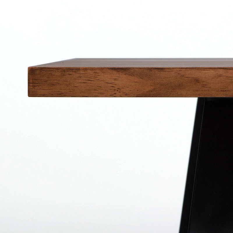 Juego de Comedor Paladio Nogal 6P + 6 Sillas Tolix Negra