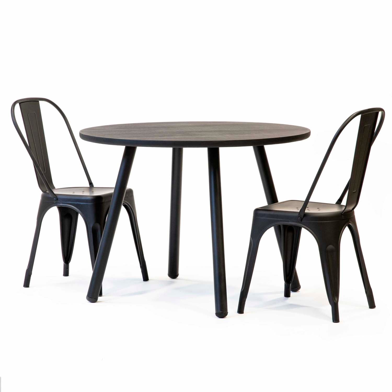 Silla Tolix Negro - Medular Diseño Sillas de interior