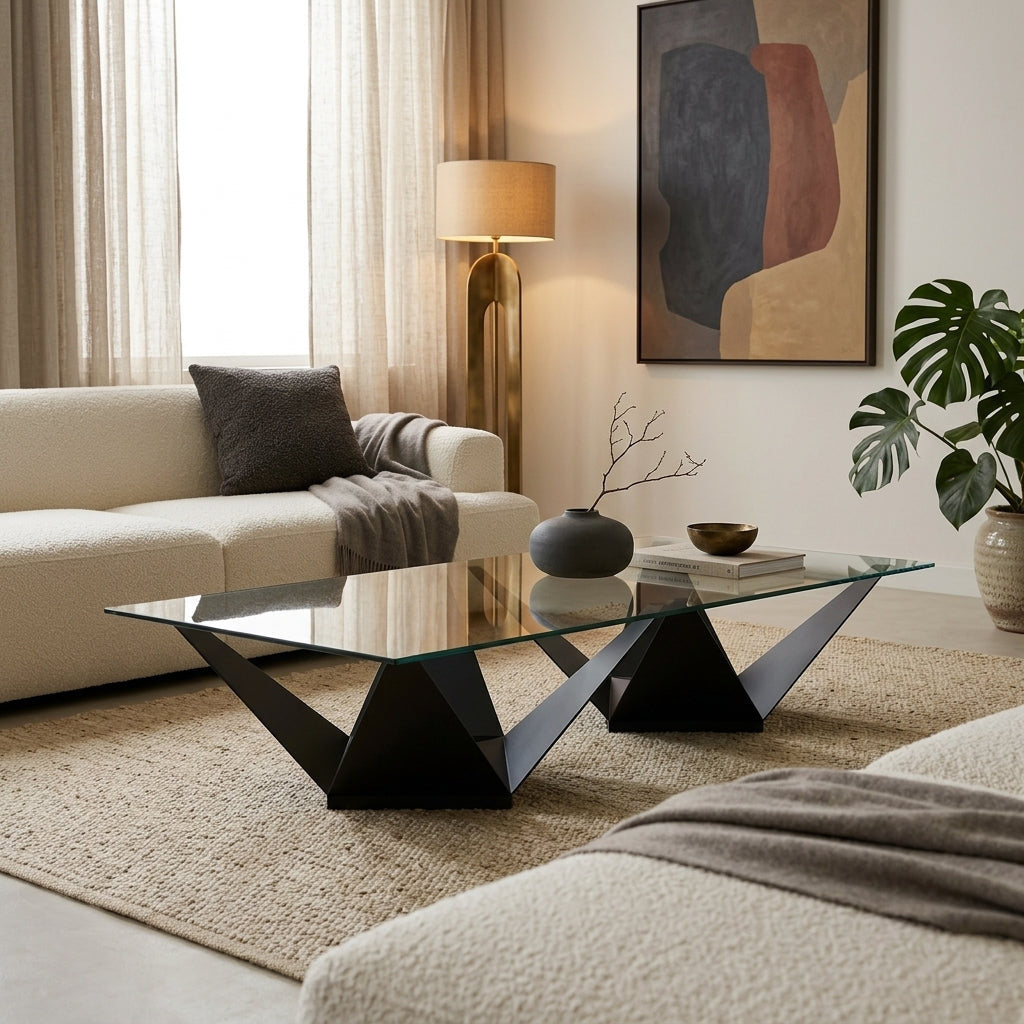 Mesa Tuca Rectangular Pequeña Grafito