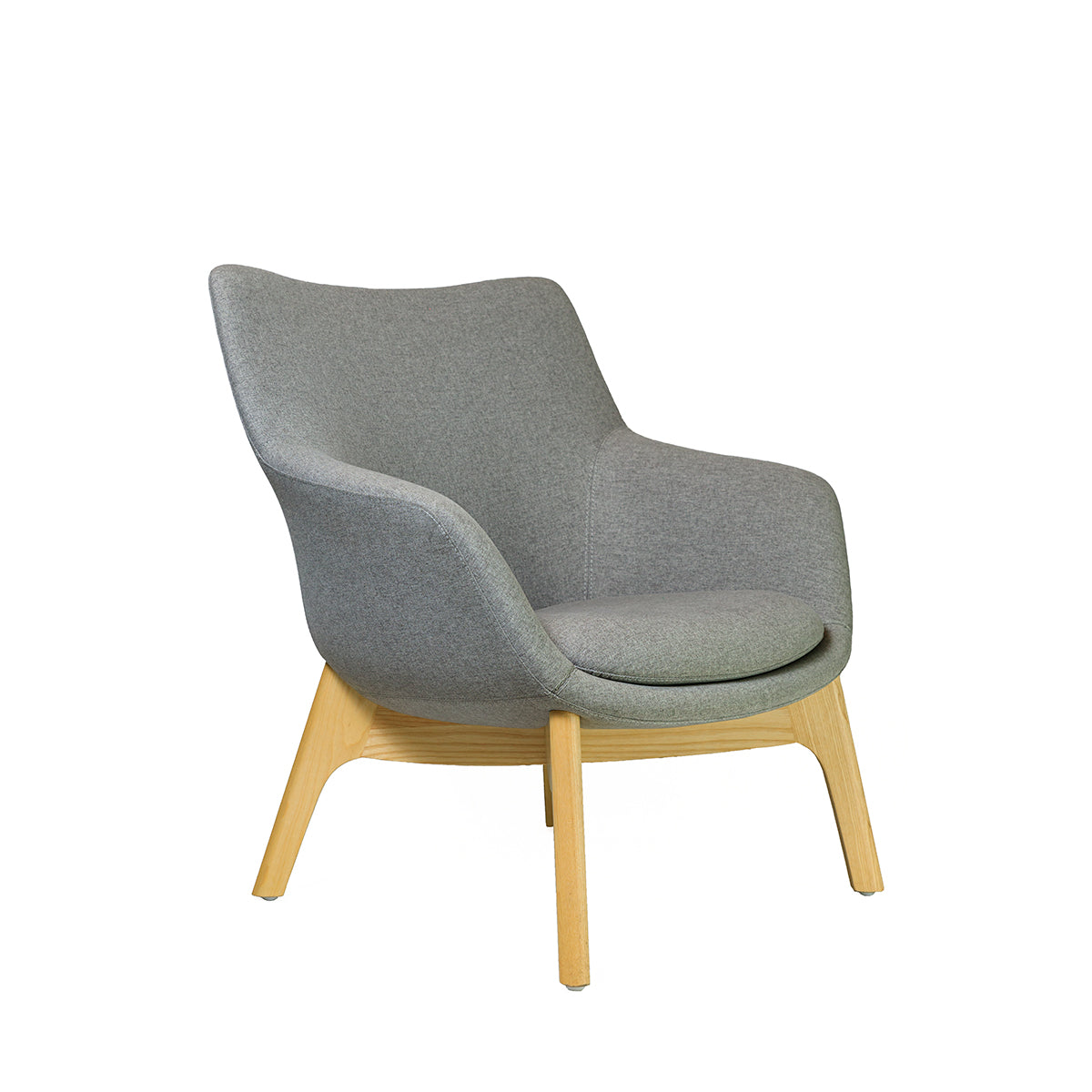 Poltrona Soft Seating Milano Gris - Medular Diseño Poltronas