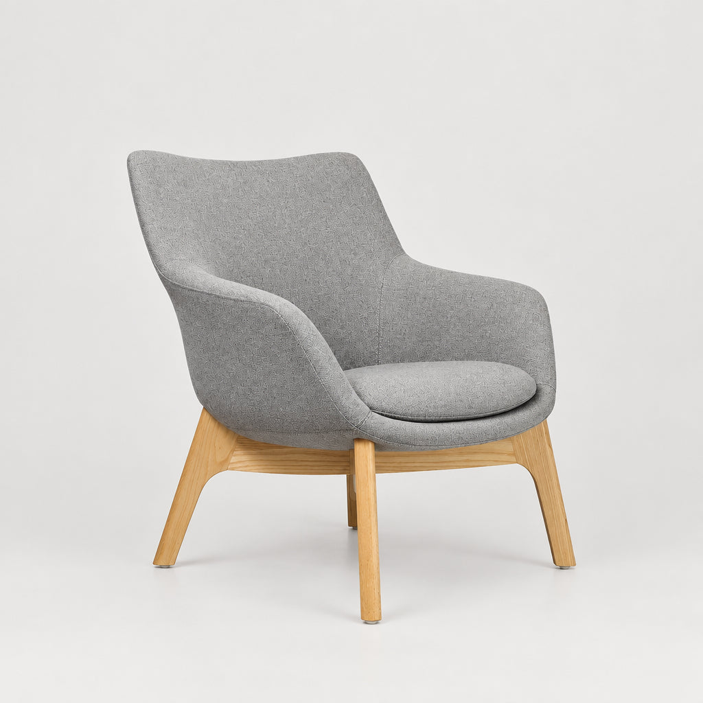 Poltrona Soft Seating Milano Gris - Medular Diseño Poltronas