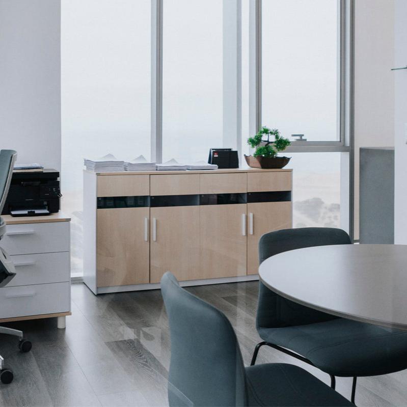 Gabinete Archivador 4 puertas Roble - Medular Diseño Libreros