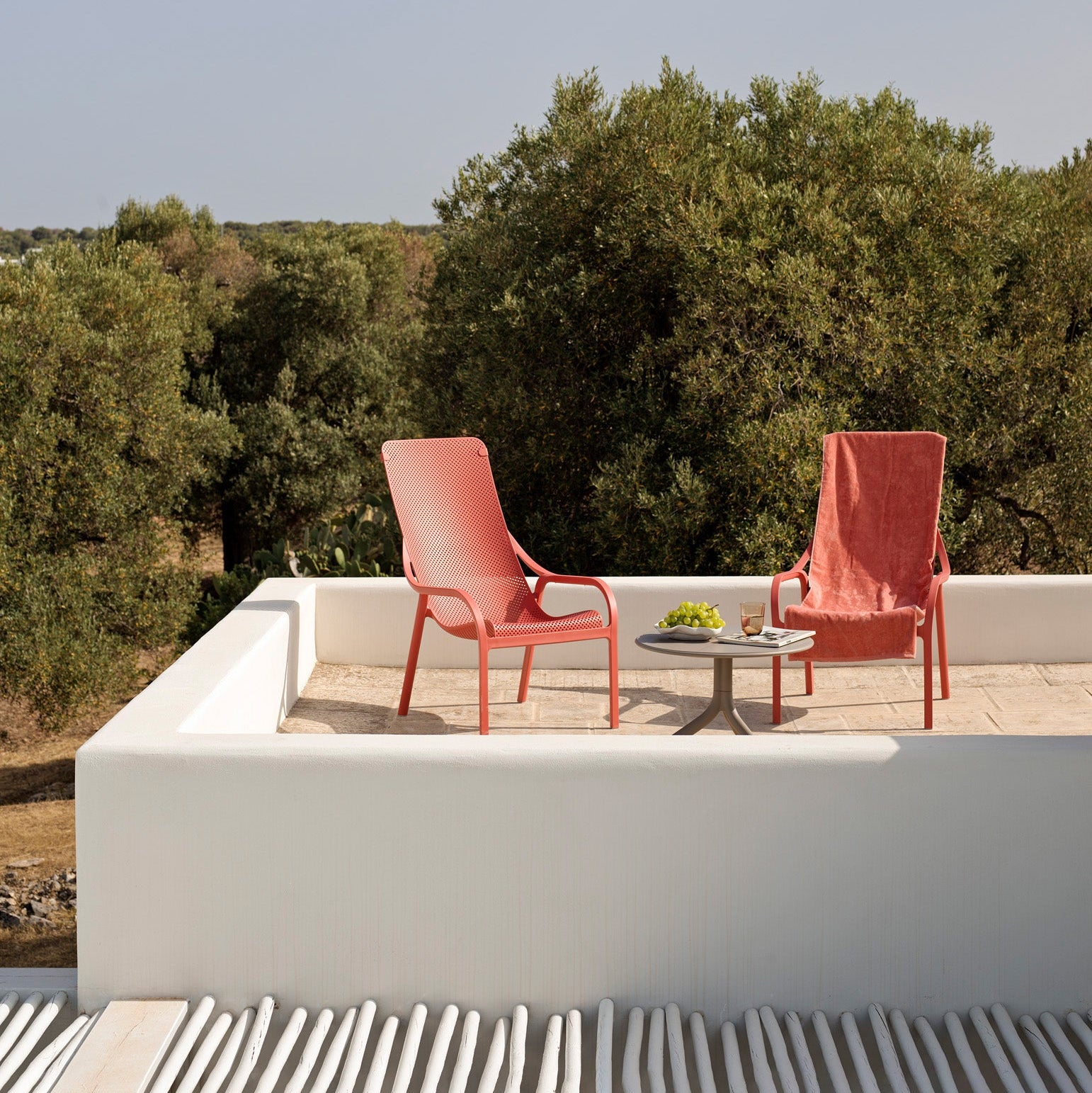 TOALLA DE PLAYA NET LOUNGE-CORALLO