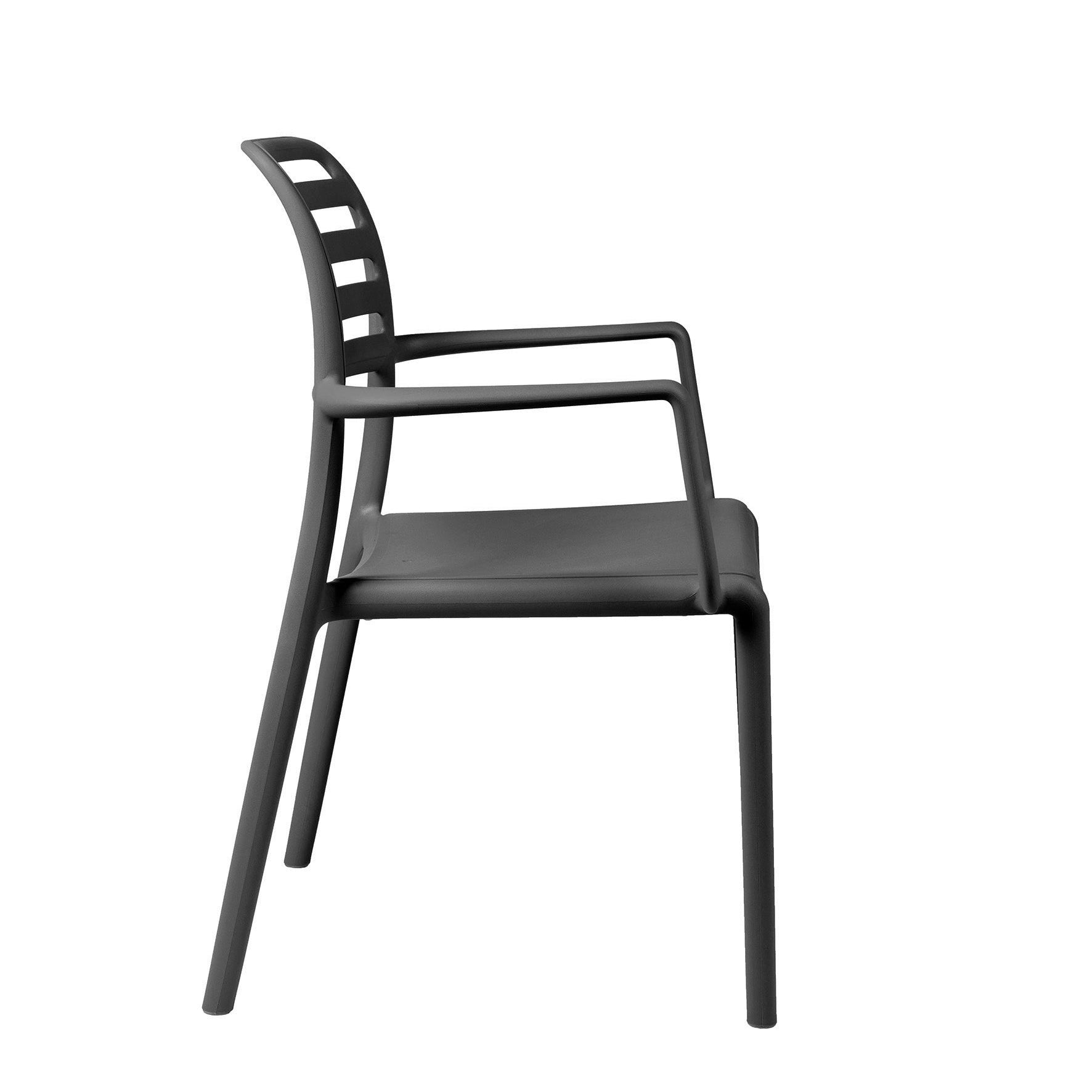 Silla Costa con brazos Grafito