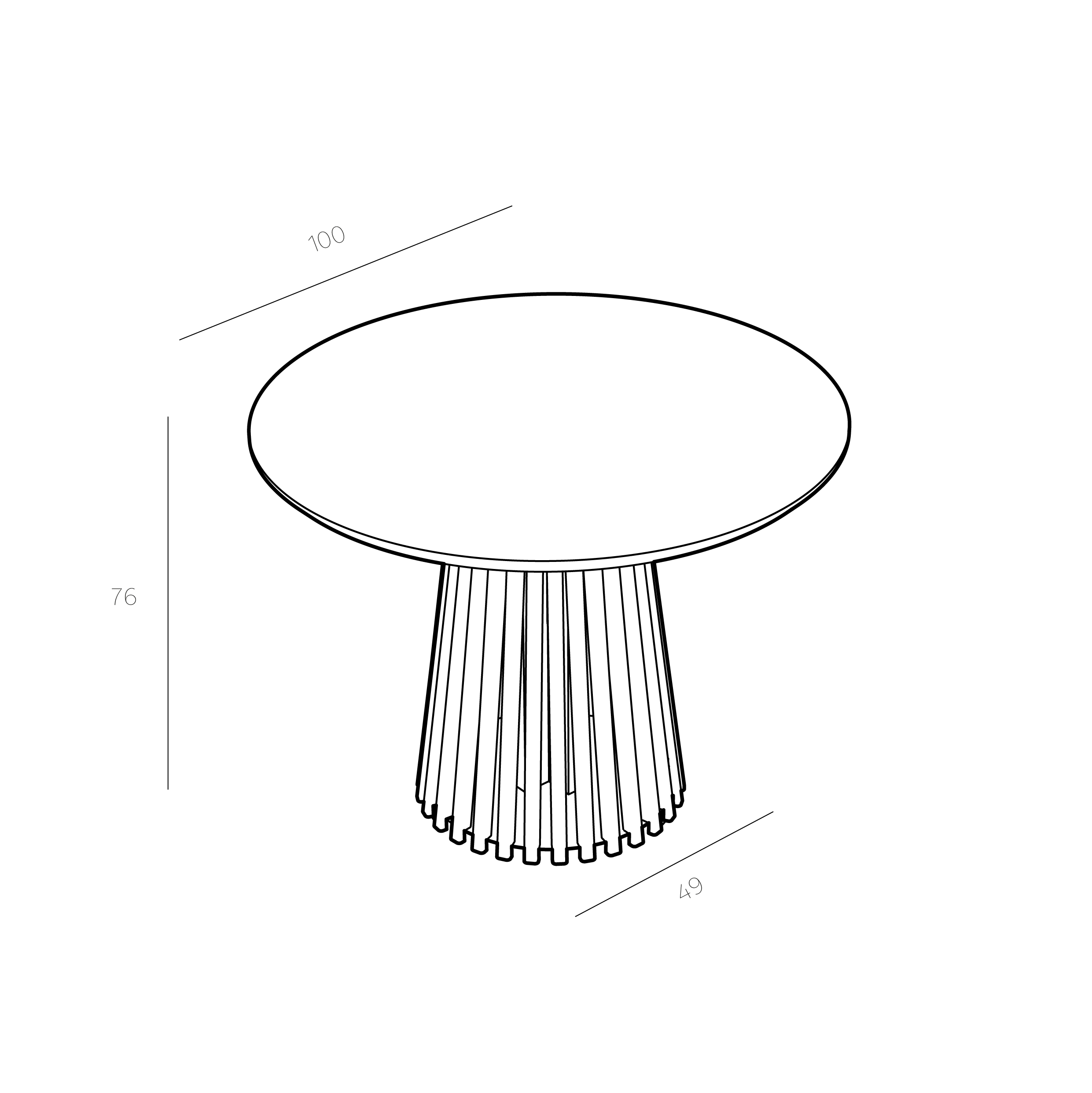 Mesa de Comedor Palisade 4P