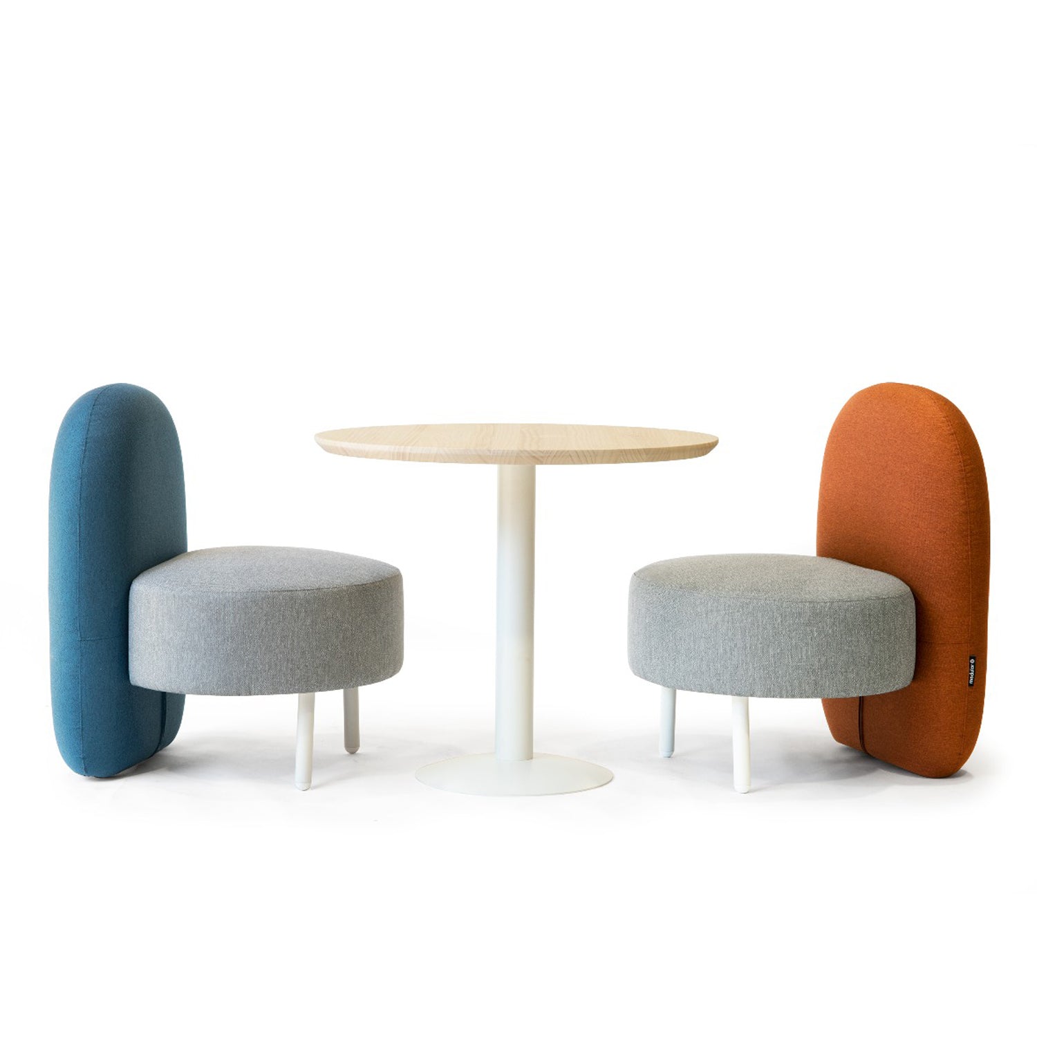 Poltrona Soft Seating Zen gris/azul