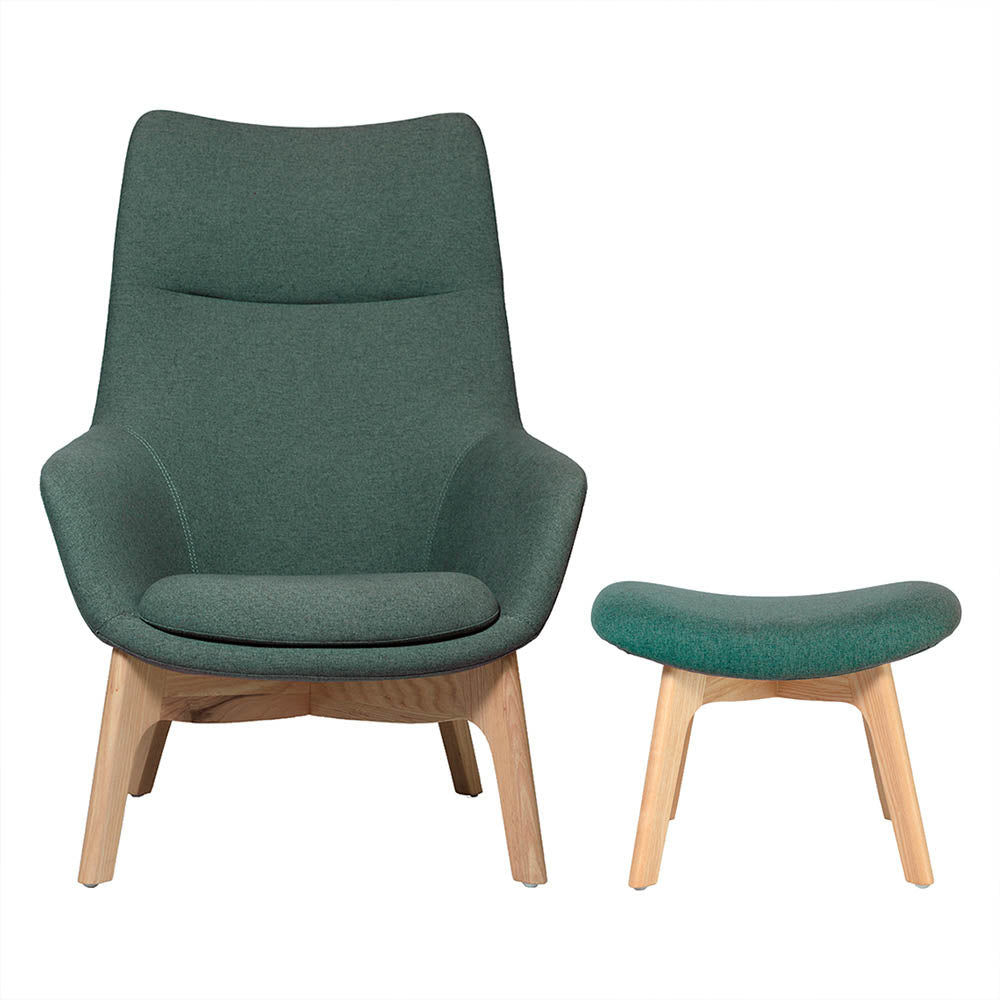 Poltrona Soft Seating Praga Verde - Medular Diseño Poltronas