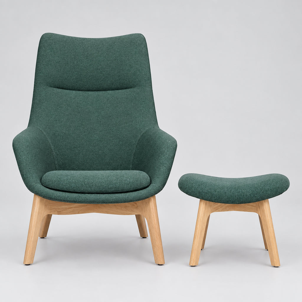 Poltrona Soft Seating Praga Verde - Medular Diseño Poltronas