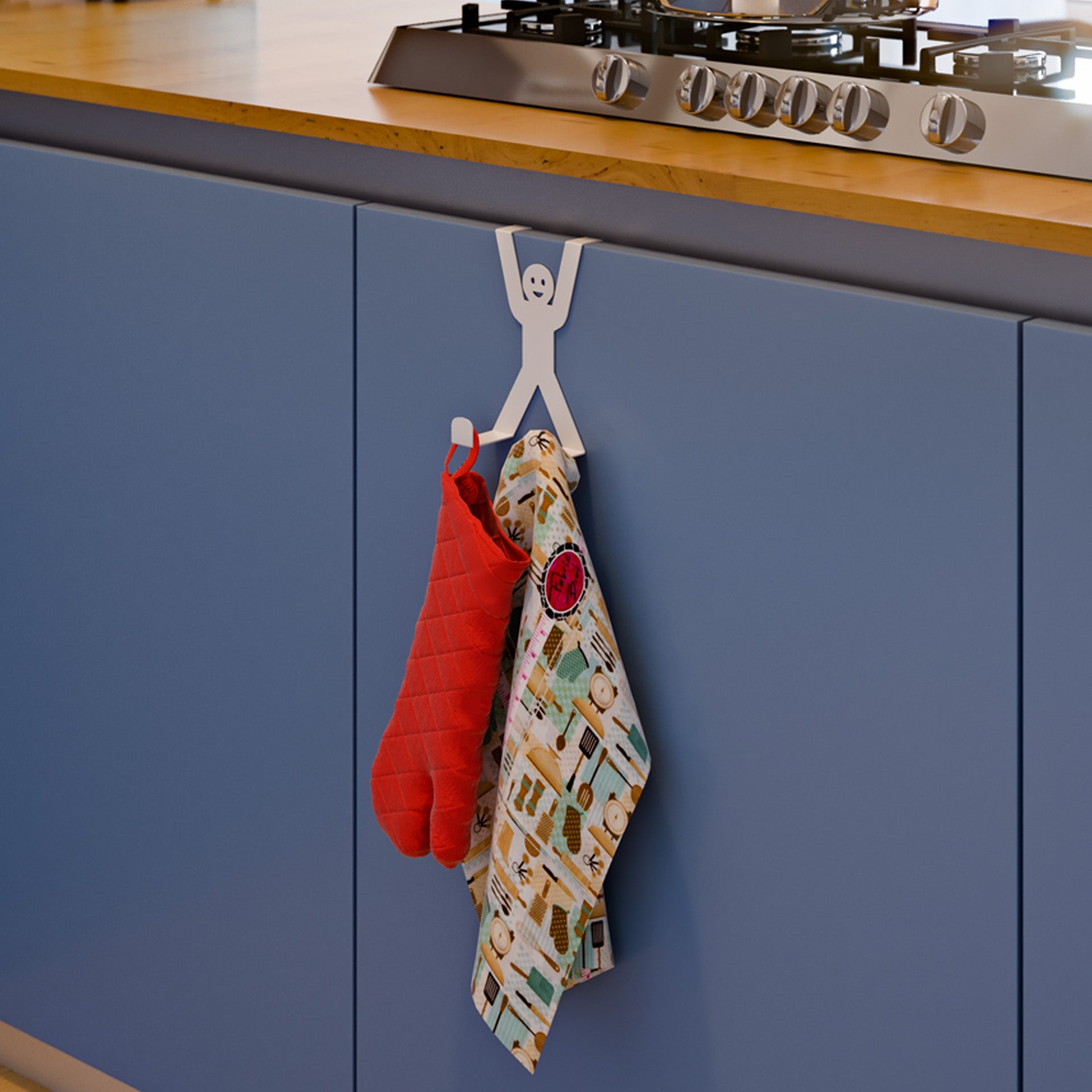 PERCHA PUERTA H BLANCA - Medular Diseño Repisa