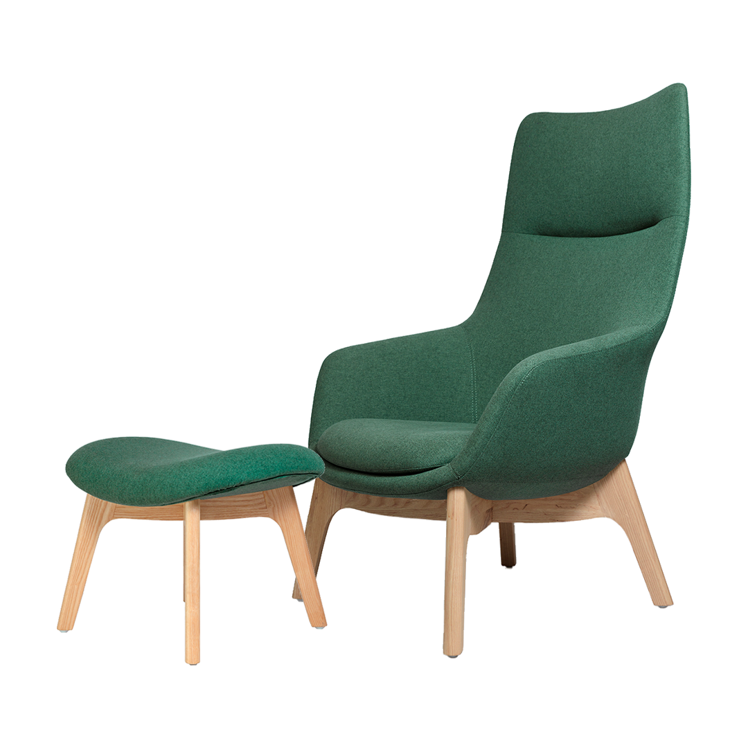 Poltrona Soft Seating Praga Verde - Medular Diseño Poltronas