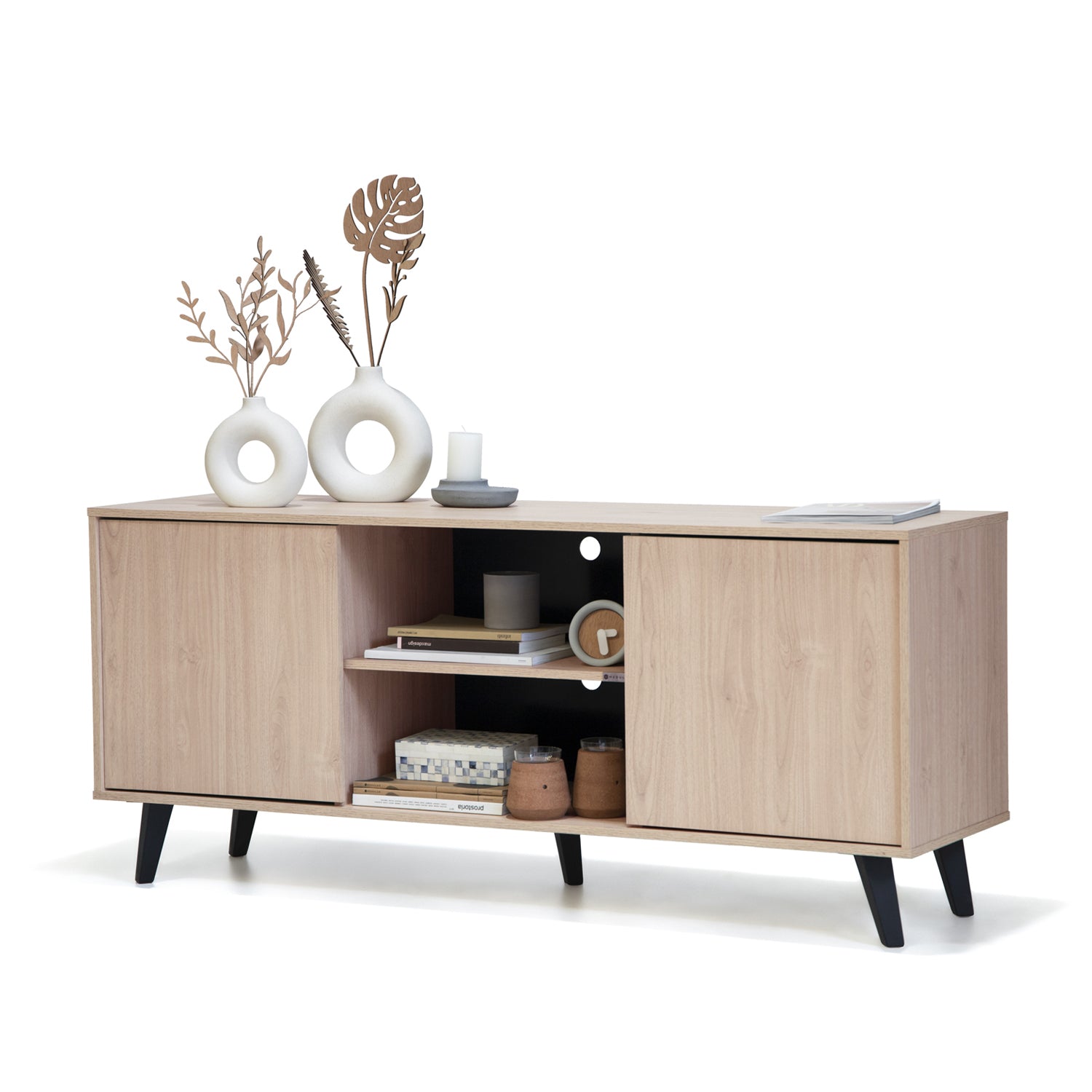 Rack Alto Atacama Roble - Medular Diseño Rack