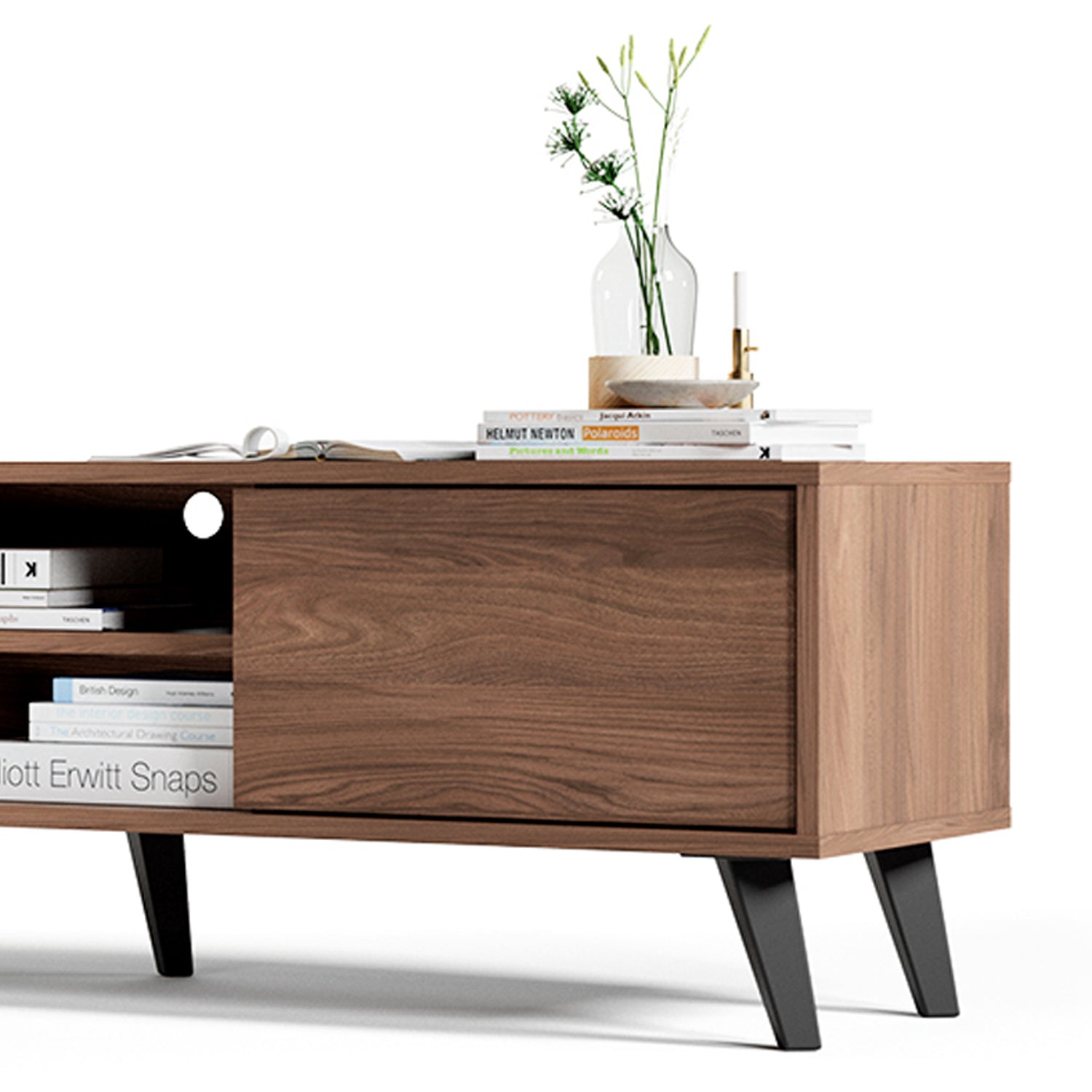 Rack Bajo Atacama Nogal - Medular Diseño Rack