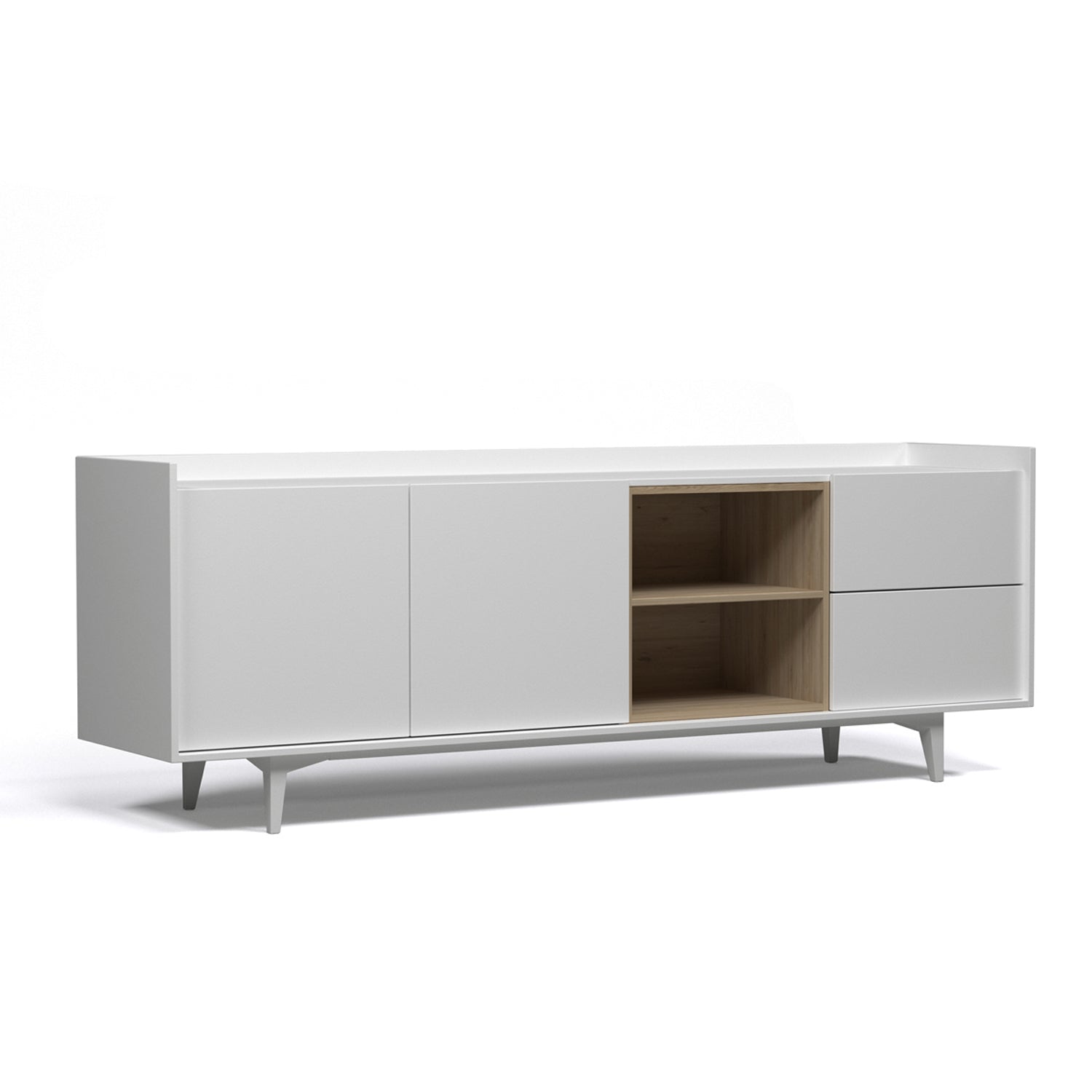 Rack Studio Gris Bruma - Medular Diseño Rack