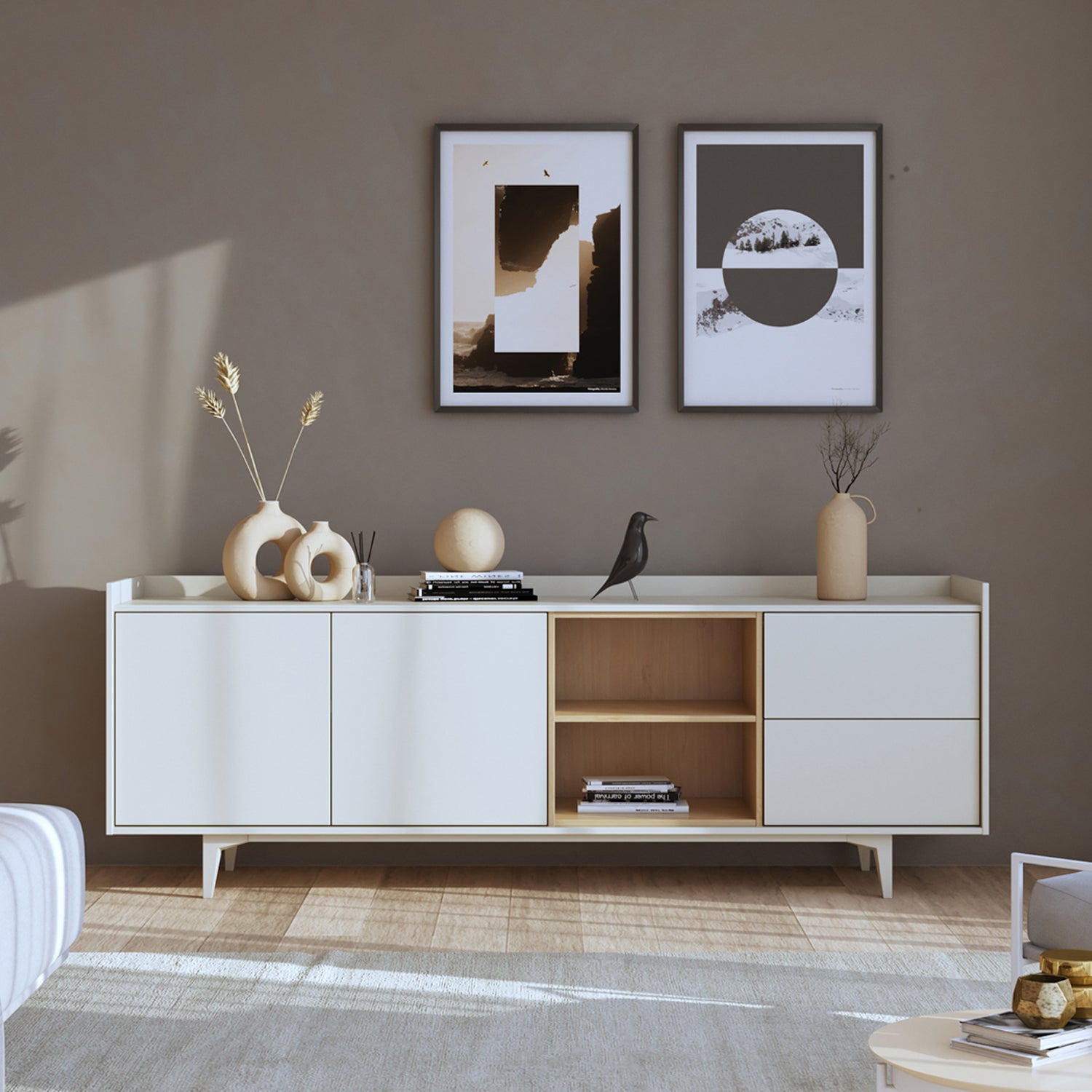 Rack Studio Gris Bruma - Medular Diseño Rack