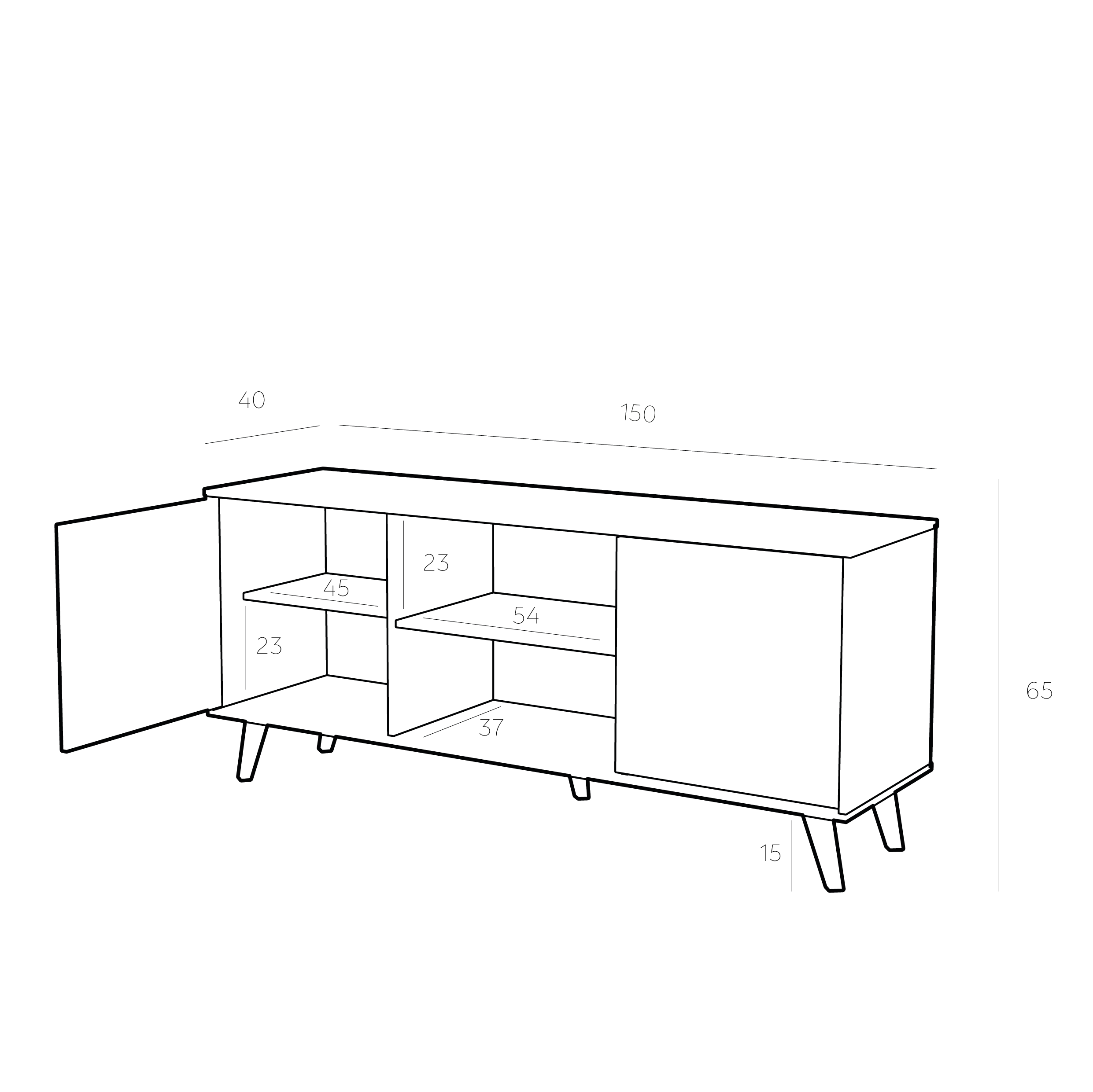 Rack Alto Atacama Line Roble