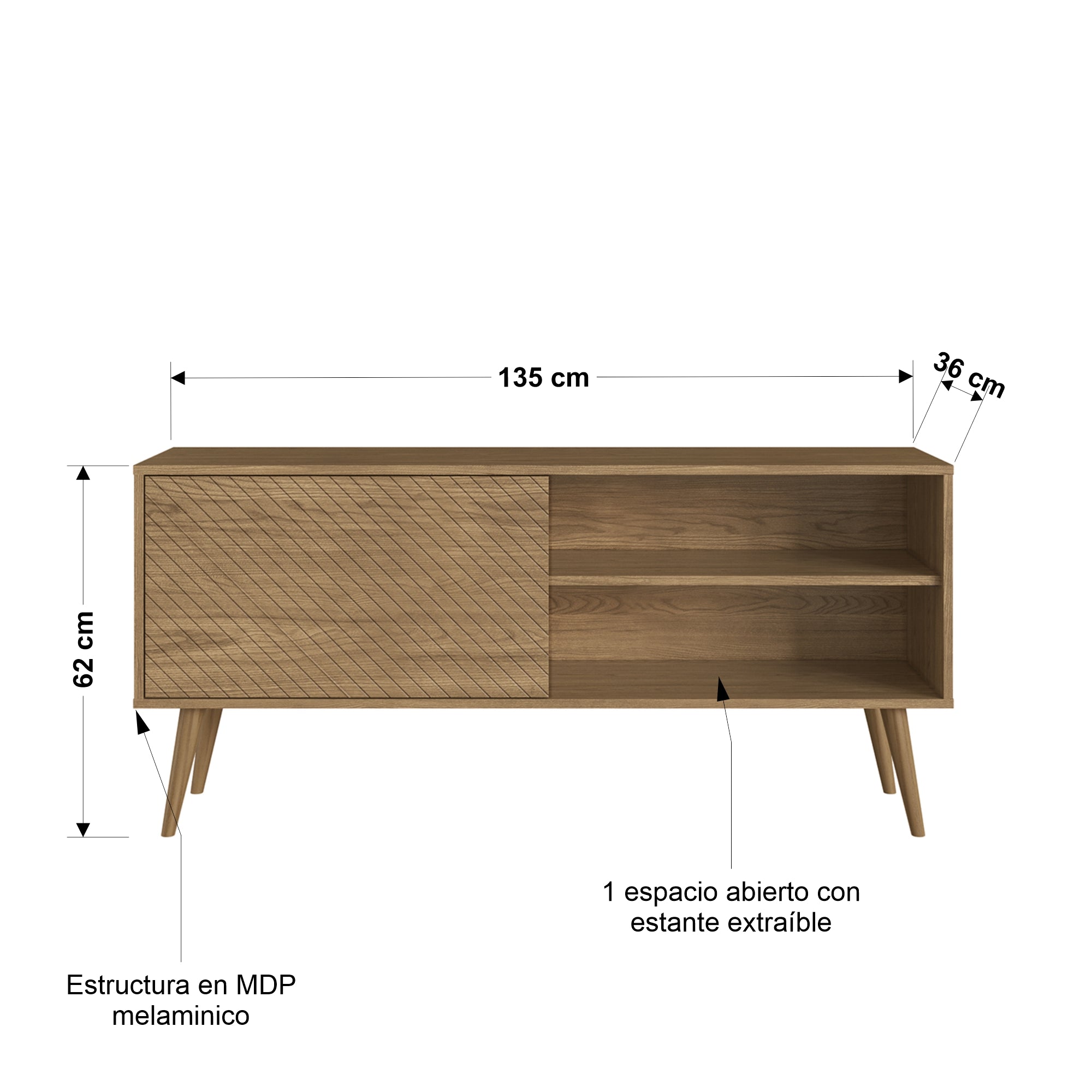 Rack Llaima 135cm