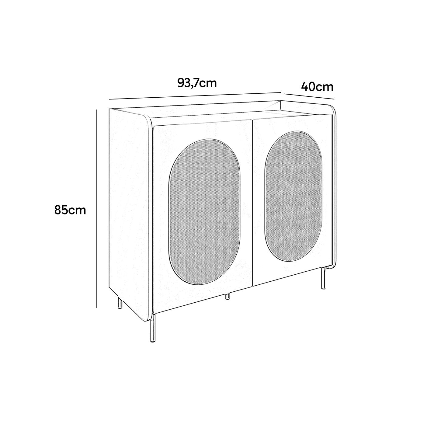 Buffet Domo 2 Puertas Verde Jade
