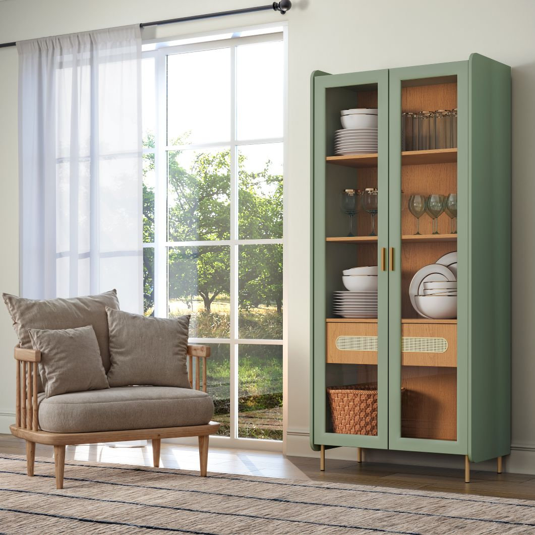 Vitrina Domo Verde Jade