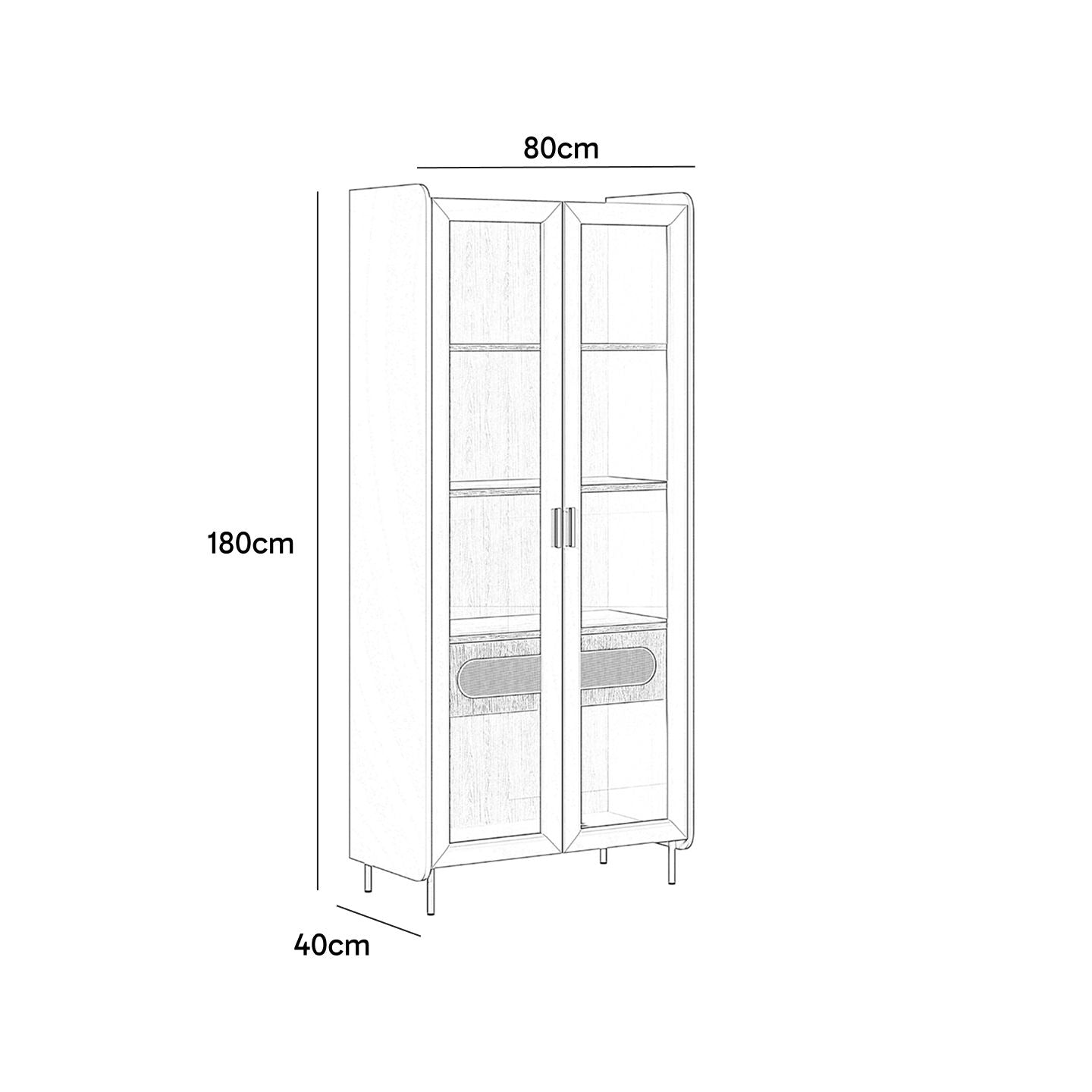 Vitrina Domo Verde Jade