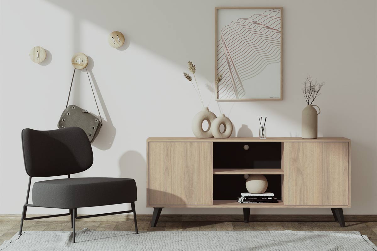 Rack Alto Atacama Roble - Medular Diseño Rack