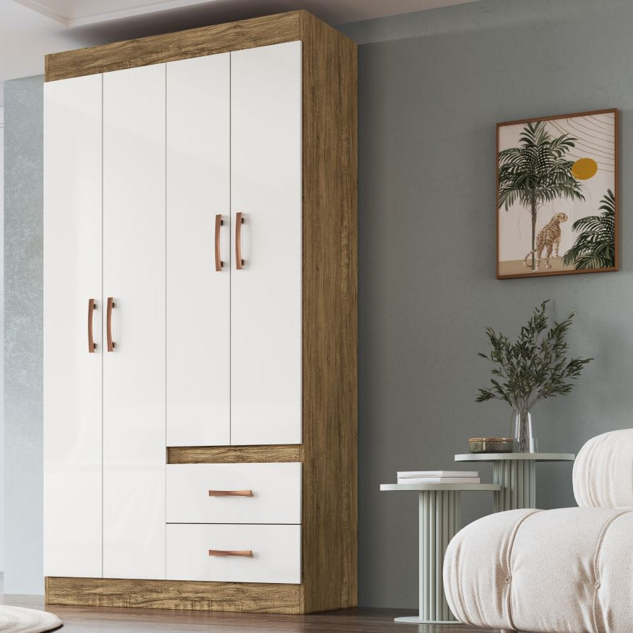 Closet Basic 4 puertas - 2 cajones