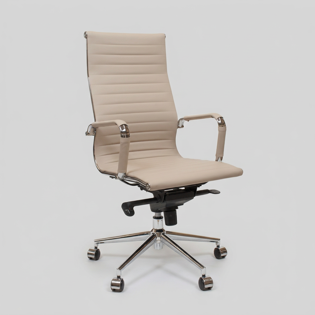 Silla oficina Bishop Alta Beige