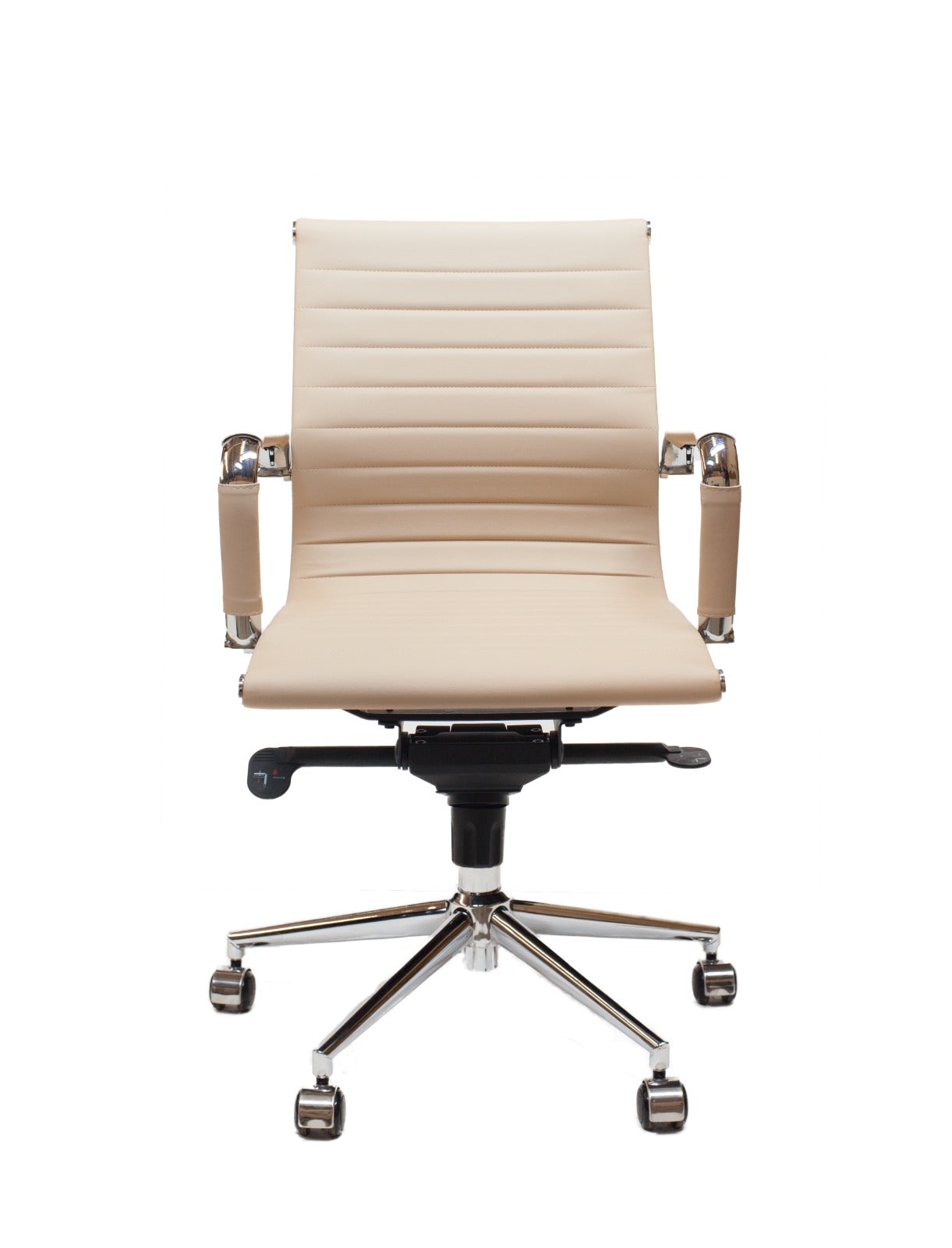 Silla oficina Bishop Baja Beige - Medular Diseño Sillas de Escritorio